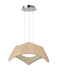 M4811  Maui 24W LED Pendant Light Beech